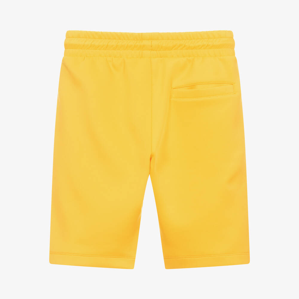 KARL LAGERFELD KIDS-Teen Boys Yellow Logo Shorts | Childrensalon Outlet