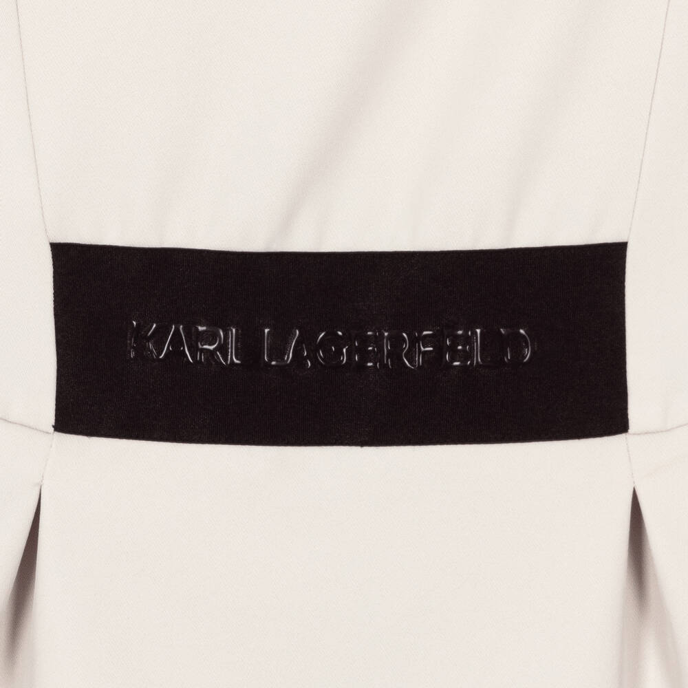 KARL LAGERFELD KIDS-Бежевый комбинезон из крепа | Childrensalon Outlet