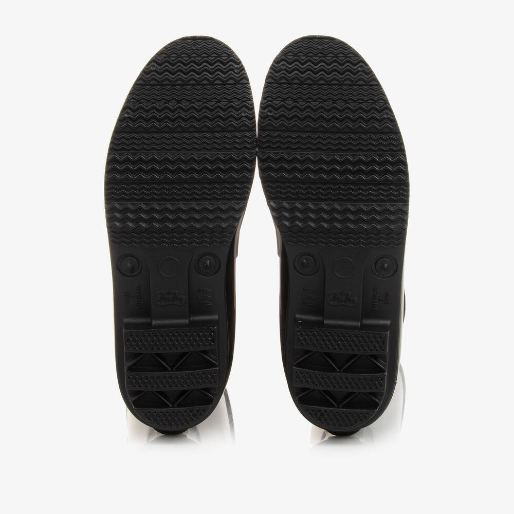 KARL LAGERFELD KIDS-Черные резиновые сапоги Karl Ikonik | Childrensalon Outlet