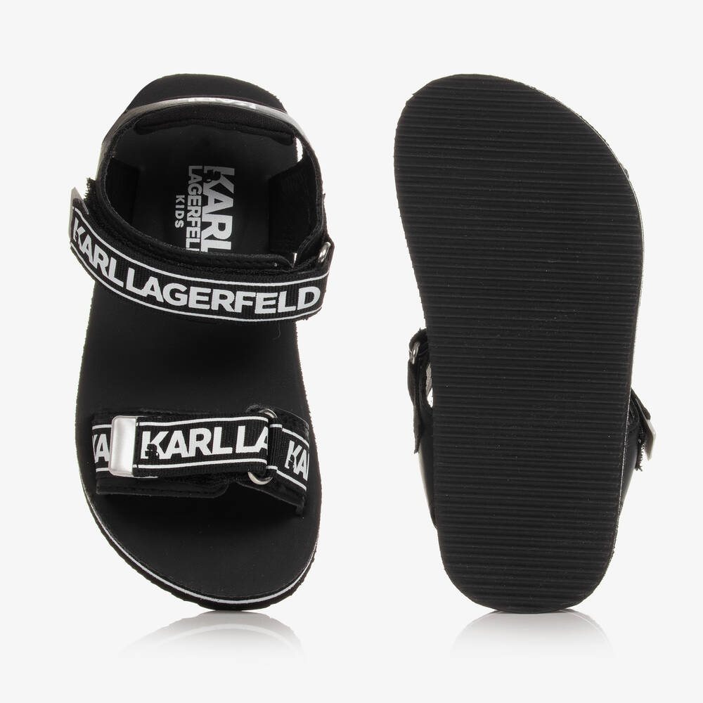 KARL LAGERFELD KIDS-Черные сандалии для подростков | Childrensalon Outlet