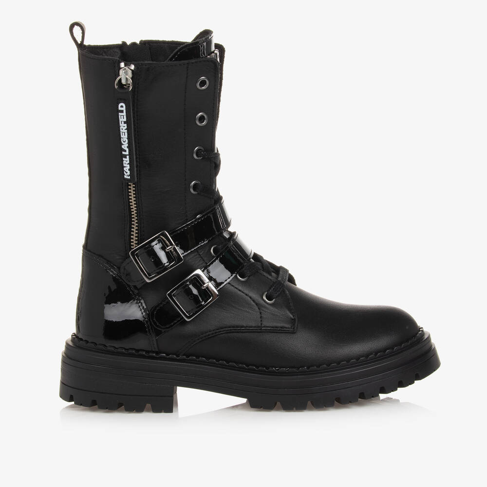 Karl lagerfeld combat boots top