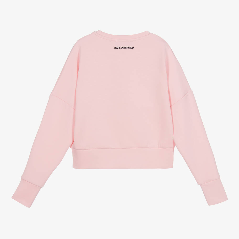 KARL LAGERFELD KIDS - Teen Girls Pink Cotton Choupette