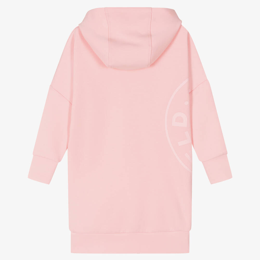 KARL LAGERFELD KIDS-Teen Girls Pink Sweatshirt Dress | Childrensalon Outlet