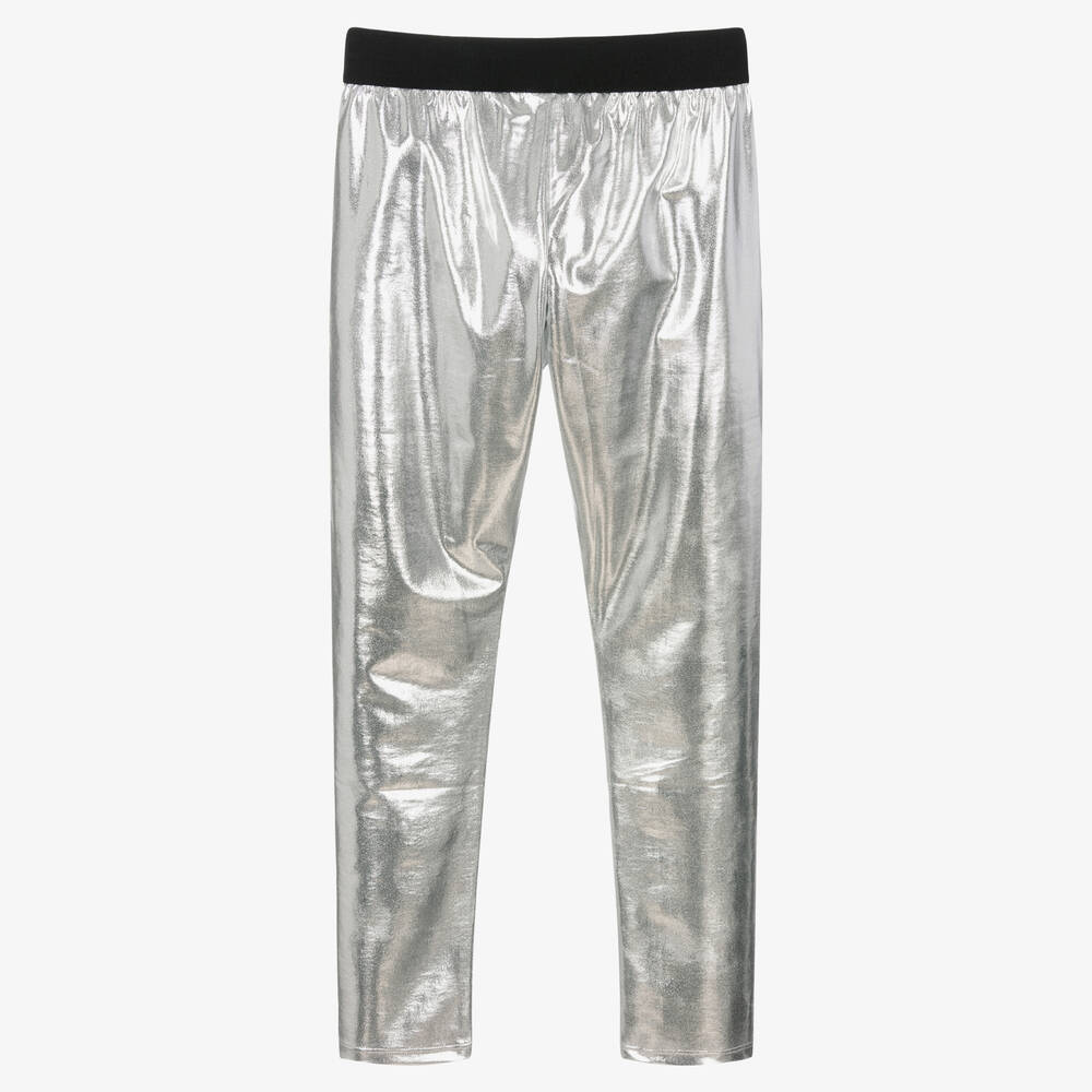 KARL LAGERFELD KIDS-ليغنغز تينز بناتي لون فضّي | Childrensalon Outlet