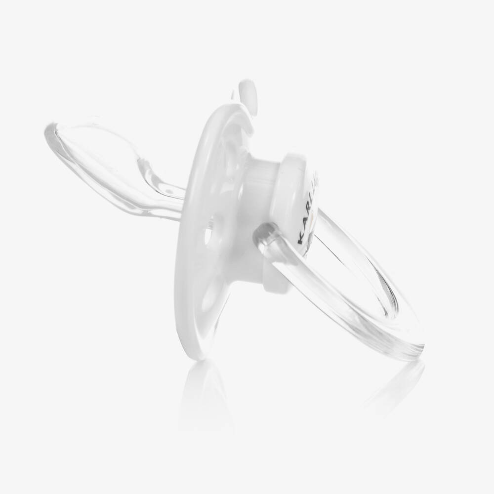 KARL LAGERFELD KIDS-Белая пустышка с Шупетт | Childrensalon Outlet