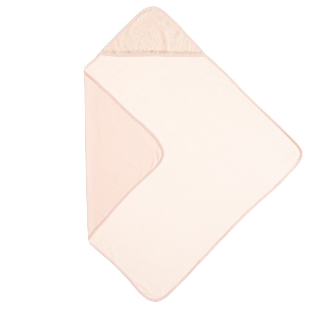Kate Mack & Biscotti-Pink Lace Trim Blanket (68cm) | Childrensalon Outlet
