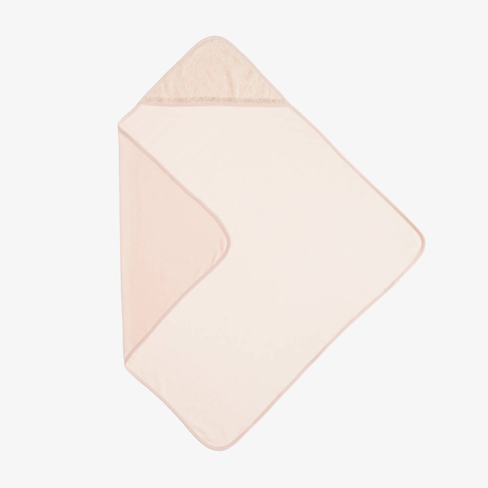 Kate Mack & Biscotti-Pink Lace Trim Blanket (68cm) | Childrensalon Outlet