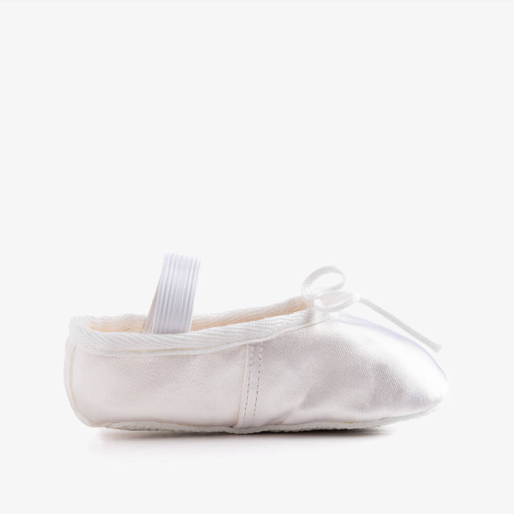 Katz-Girls White Satin Ballet Shoes | Childrensalon Outlet