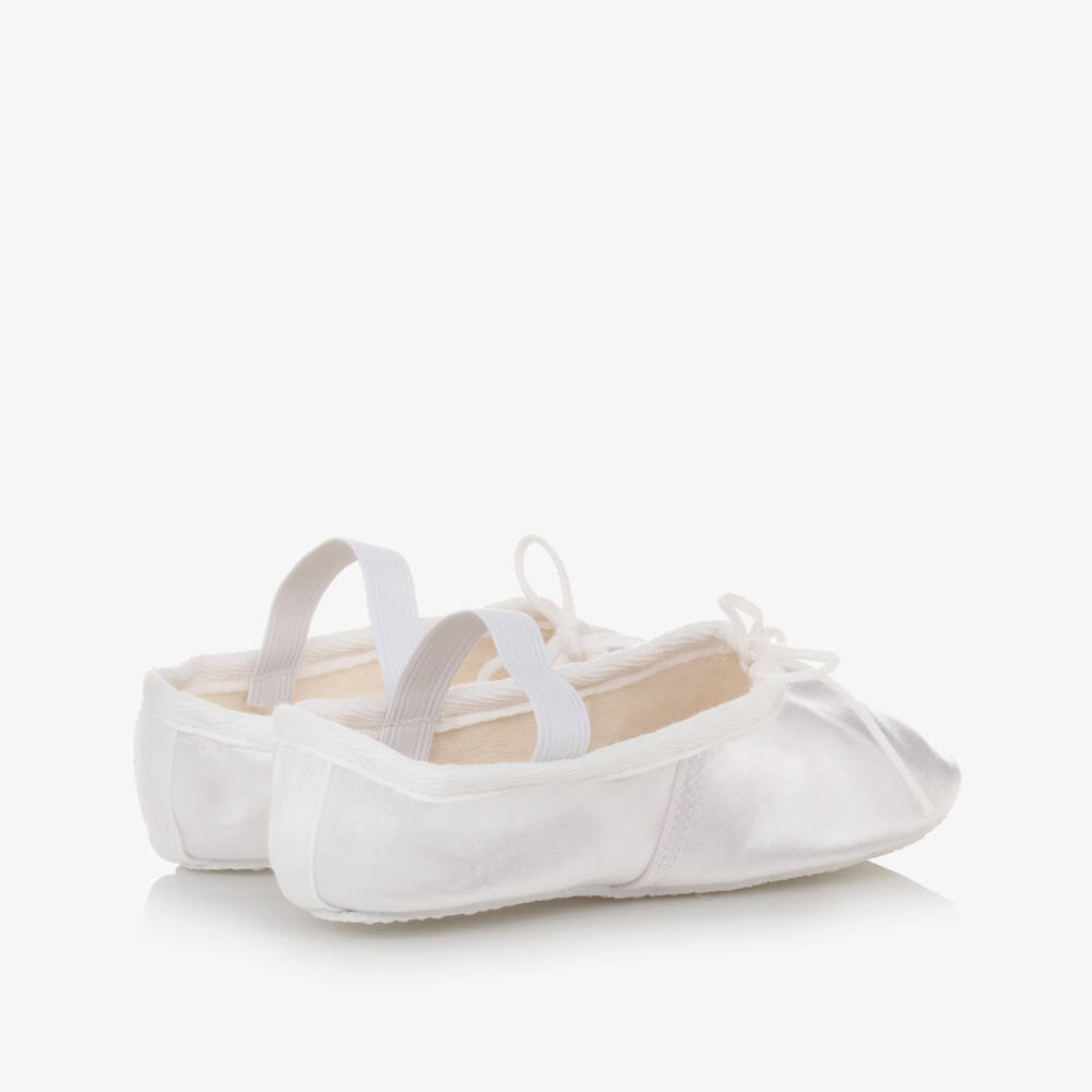 Katz-Girls White Satin Ballet Shoes | Childrensalon Outlet
