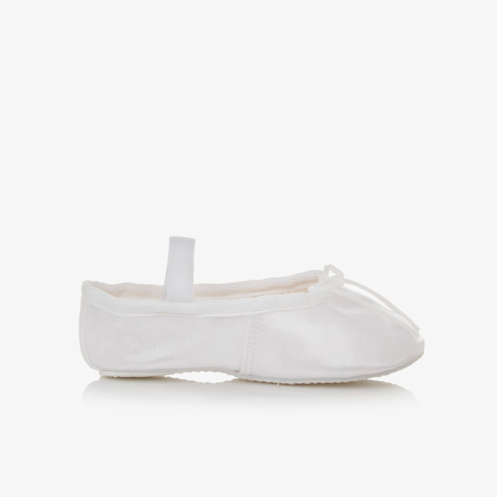 Katz-Girls White Satin Ballet Shoes | Childrensalon Outlet