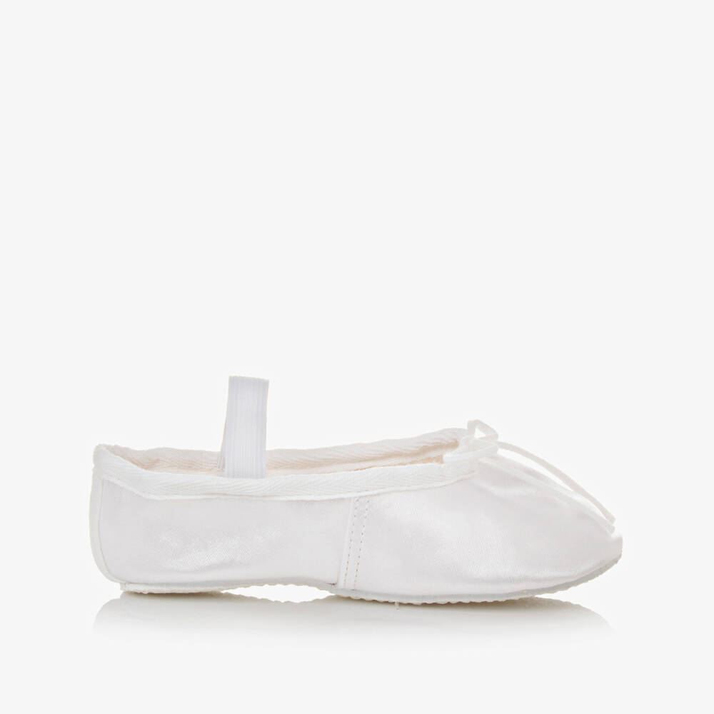 Katz-Girls White Satin Ballet Shoes | Childrensalon Outlet