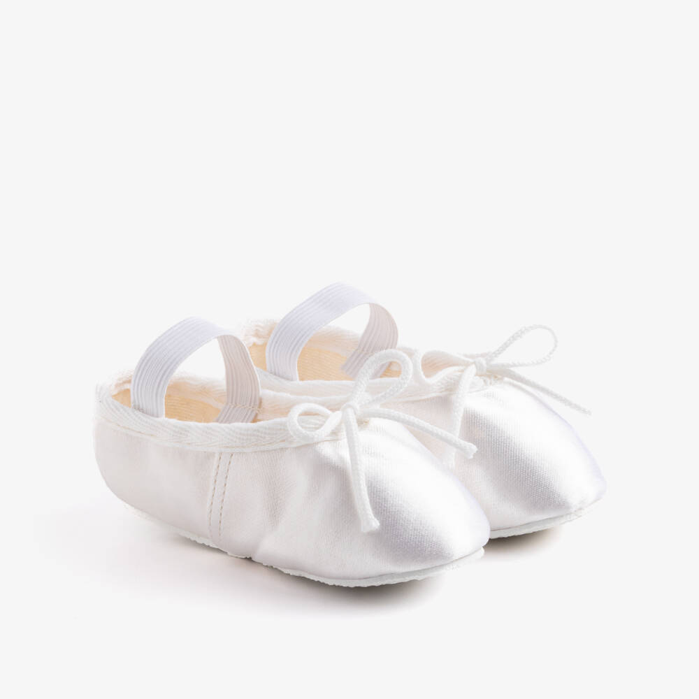 Katz-Girls White Satin Ballet Shoes | Childrensalon Outlet