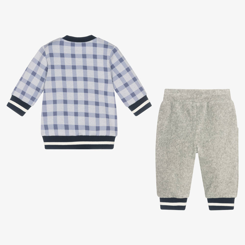 KENZO KIDS-Синий свитшот и серые штанишки | Childrensalon Outlet