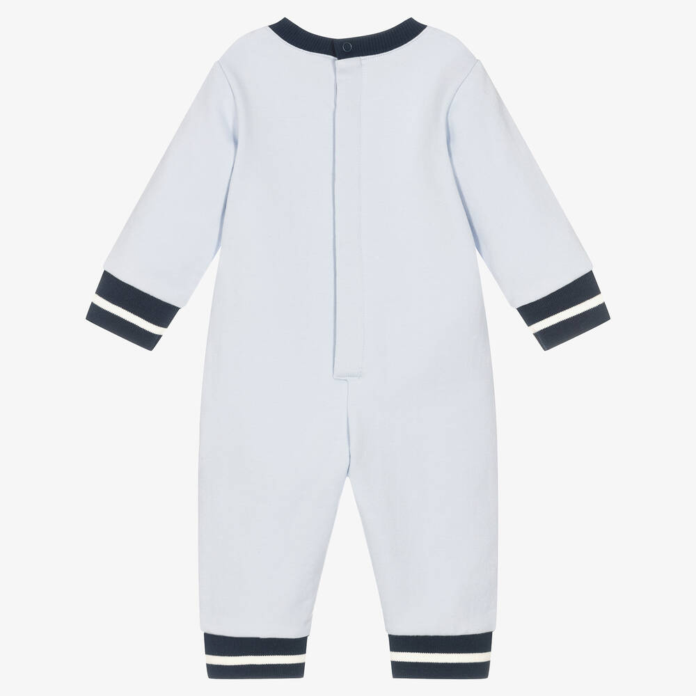 KENZO KIDS-أفرول رومبر قطن عضوي لون أزرق للمواليد | Childrensalon Outlet