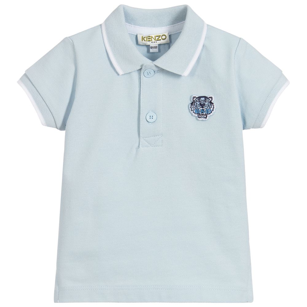 KENZO KIDS - Baby Boys Blue Polo Shirt | Childrensalon