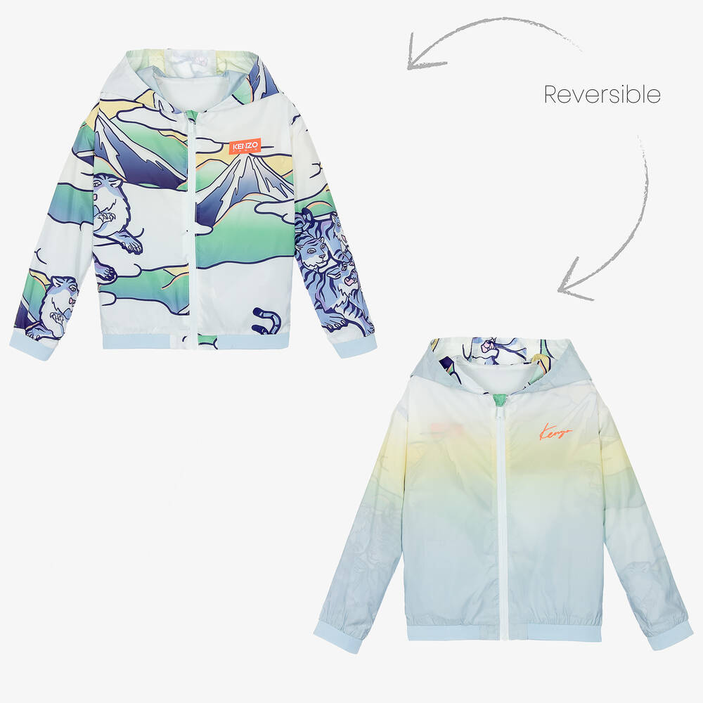 KENZO KIDS - Blaue Wendejacke für Babys | Childrensalon