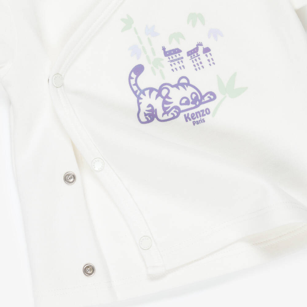 KENZO KIDS-Baby Boys Blue & White Shorts Set | Childrensalon Outlet