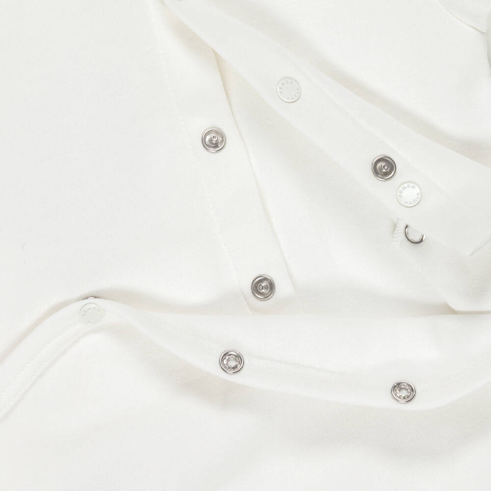 KENZO KIDS-Baby Boys Ivory Babysuit, Bib And Hat Set | Childrensalon Outlet