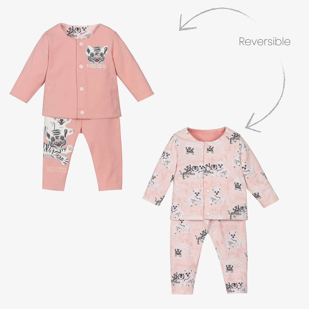 KENZO KIDS Baby Girl Reversible Tracksuit Childrensalon Outlet
