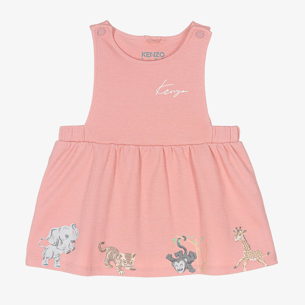 KENZO KIDS - Robe chasuble rose bébé fille | Childrensalon