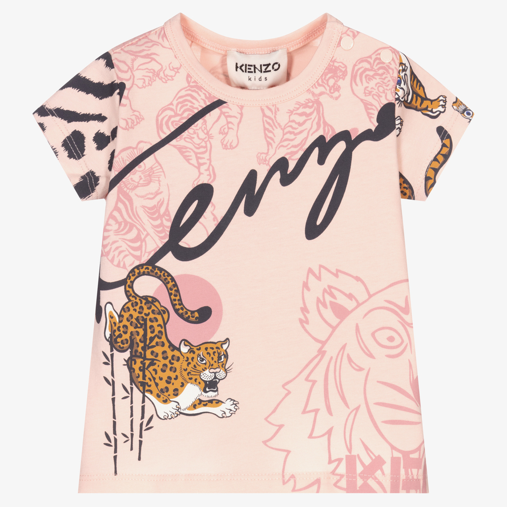 KENZO KIDS - T-shirt rose Bébé fille | Childrensalon