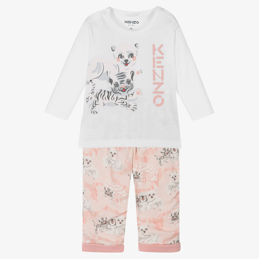 KENZO KIDS - Ensemble pantalon rose bébé | Childrensalon