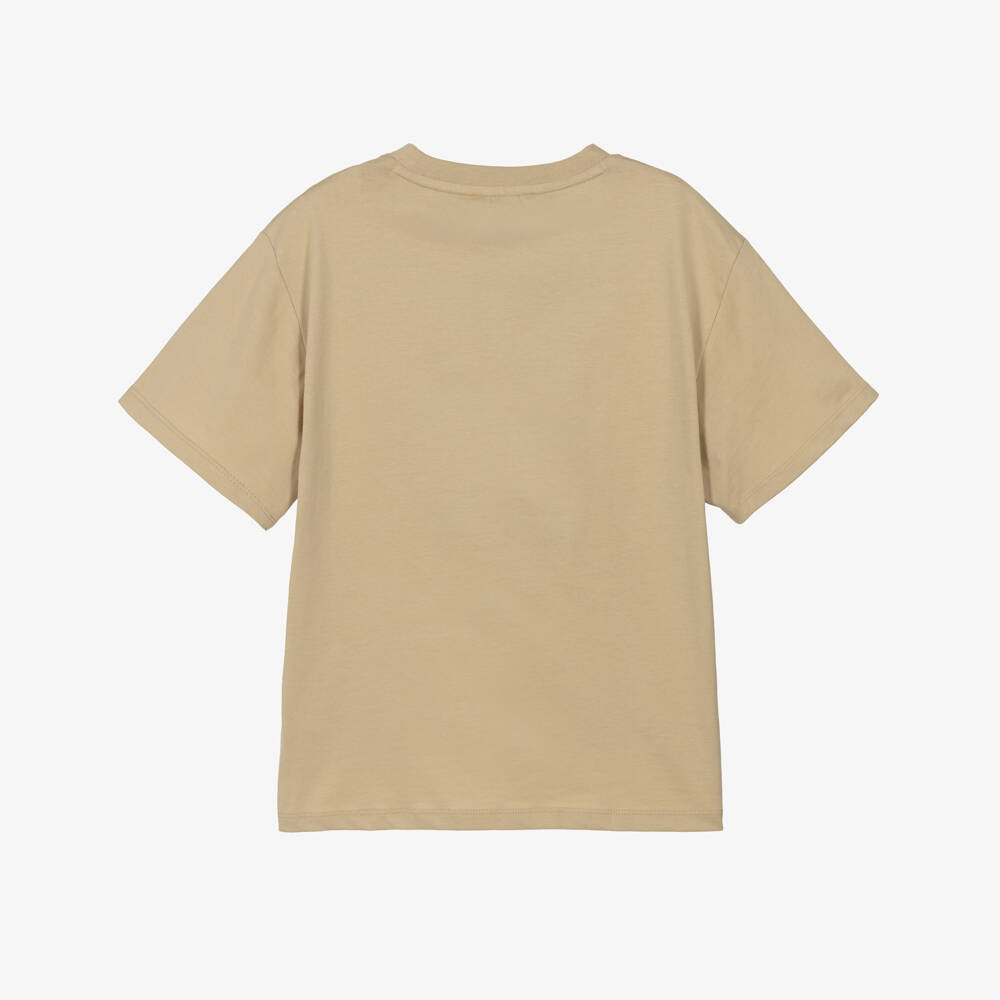 KENZO KIDS-Beige Cotton Jersey Lucky Tiger T-Shirt | Childrensalon Outlet
