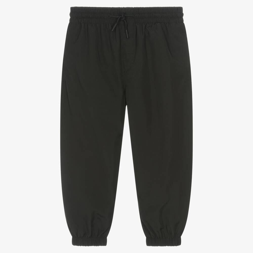 KENZO KIDS - Black Drawstring Joggers | Childrensalon