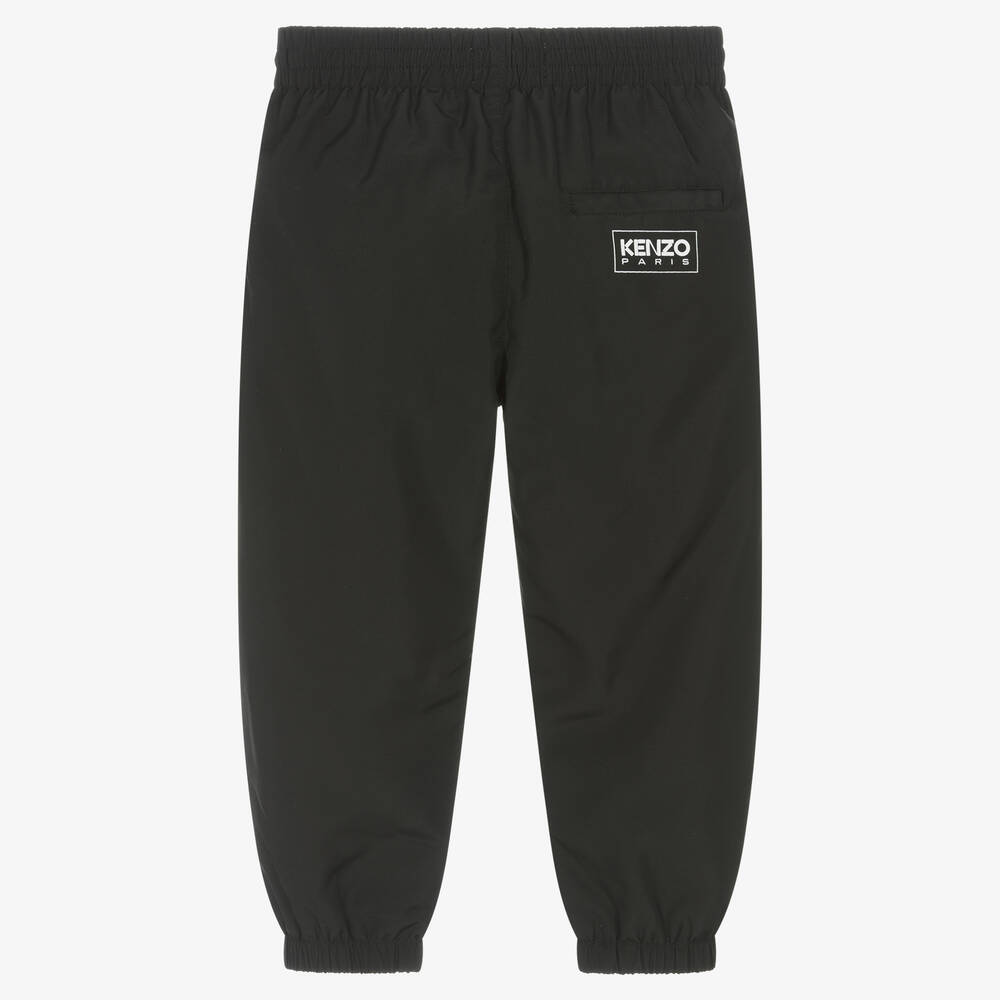 KENZO KIDS Black Drawstring Joggers
