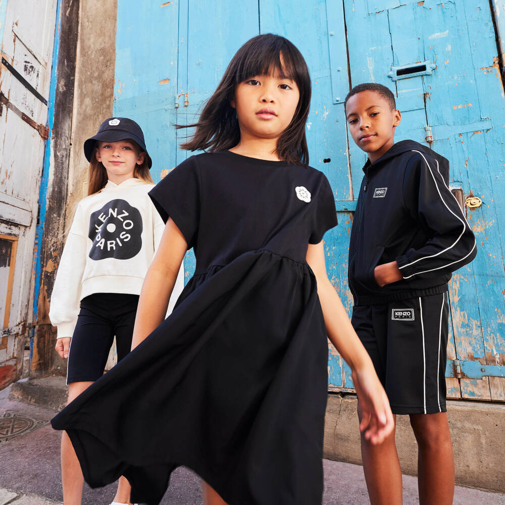 KENZO KIDS-Black Dress | Childrensalon Outlet