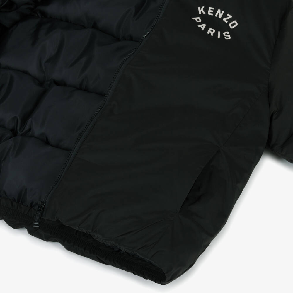 KENZO KIDS-Black Padded Lucky Tiger Jacket | Childrensalon Outlet