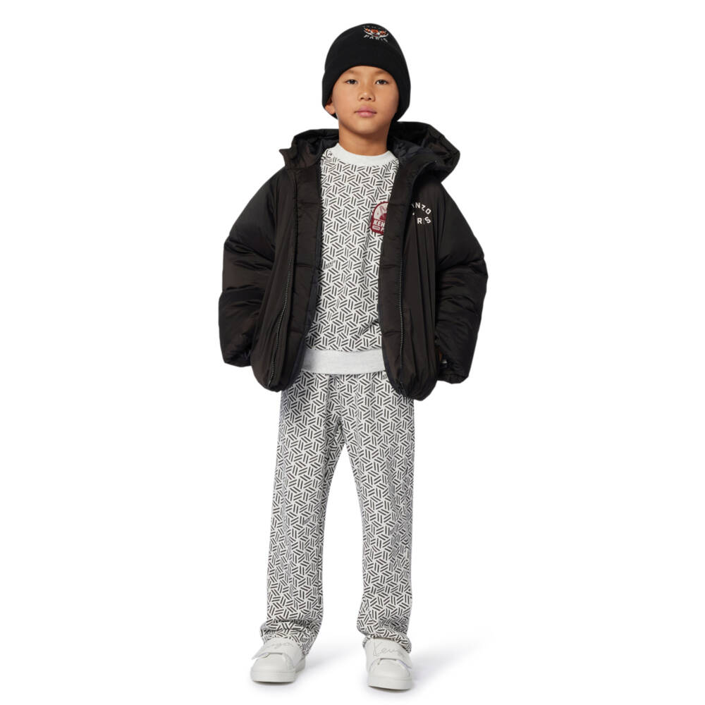 KENZO KIDS-Black Padded Lucky Tiger Jacket | Childrensalon Outlet
