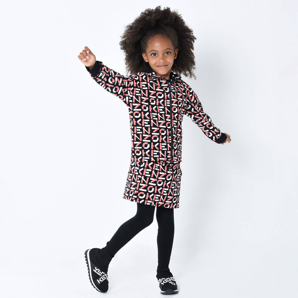 KENZO KIDS-Black & Pink Down Jacket | Childrensalon Outlet