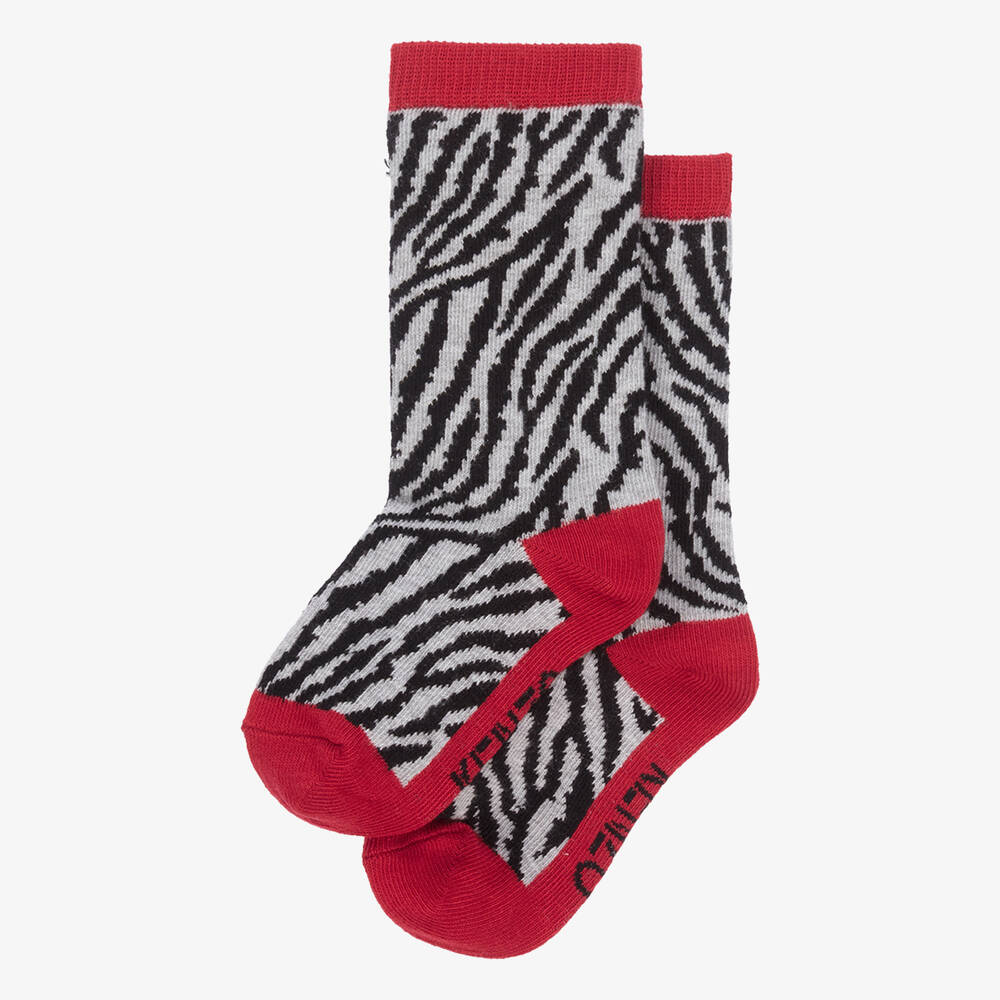 KENZO KIDS-Black & Red KOTORA Socks | Childrensalon Outlet