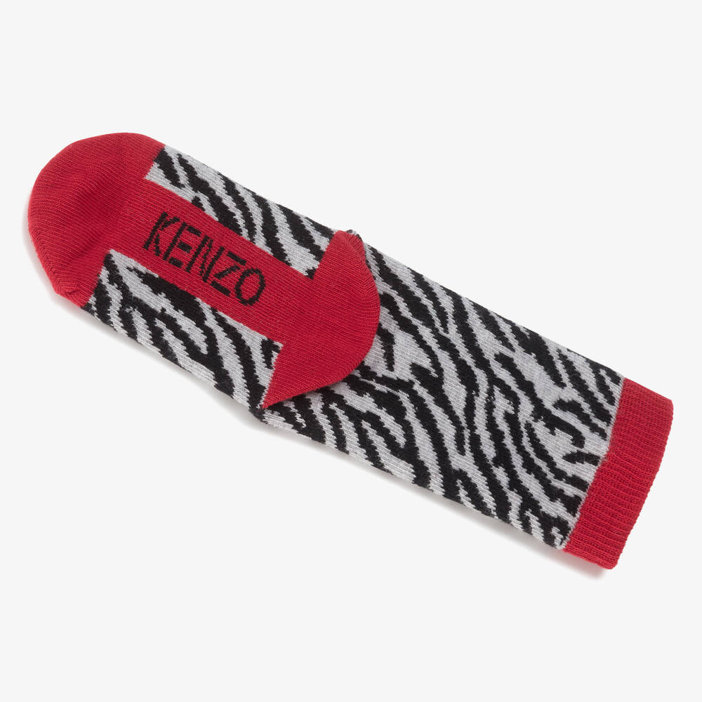 KENZO KIDS-Black & Red KOTORA Socks | Childrensalon Outlet