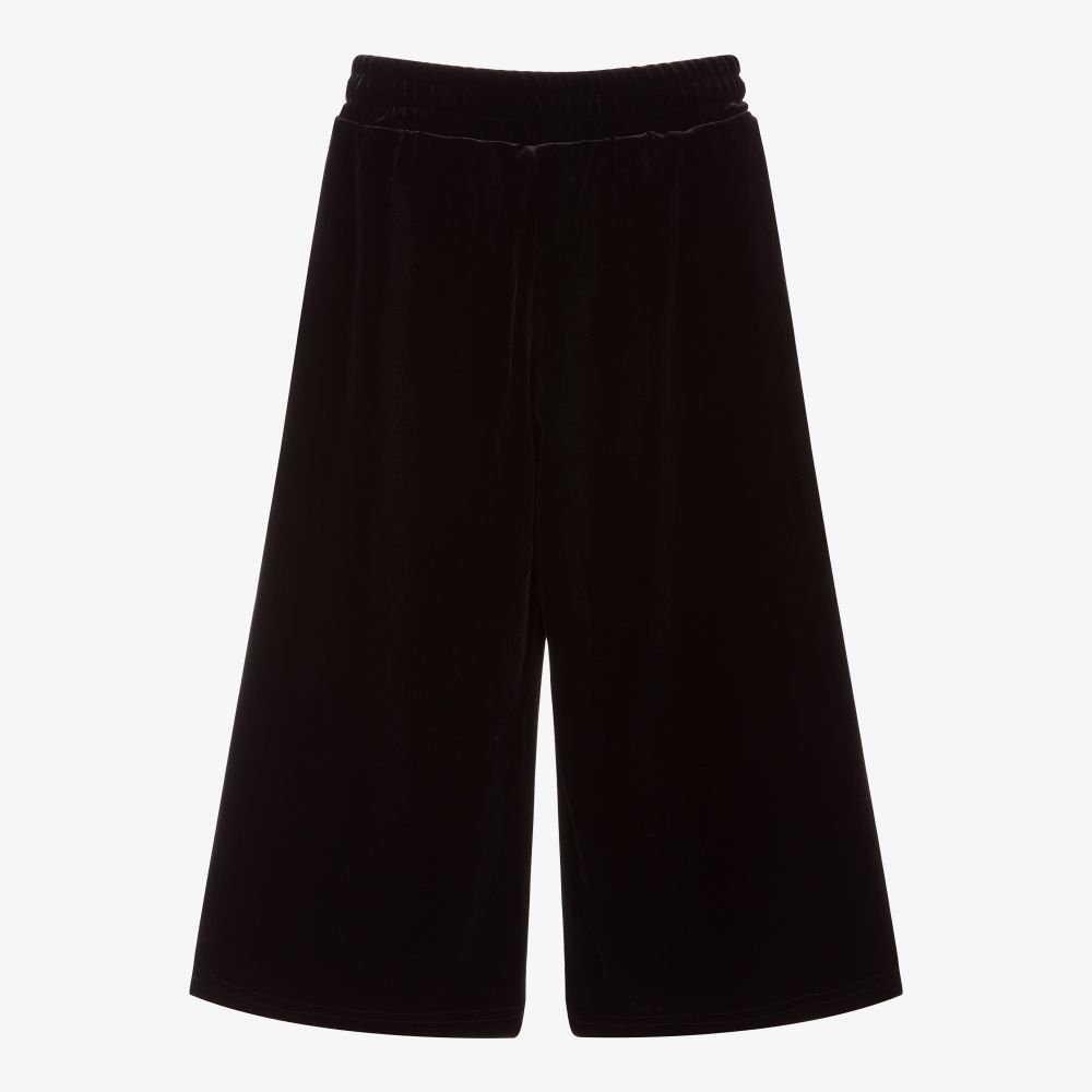 KENZO KIDS-بنطلون مخمل لون أسود للبنات | Childrensalon Outlet