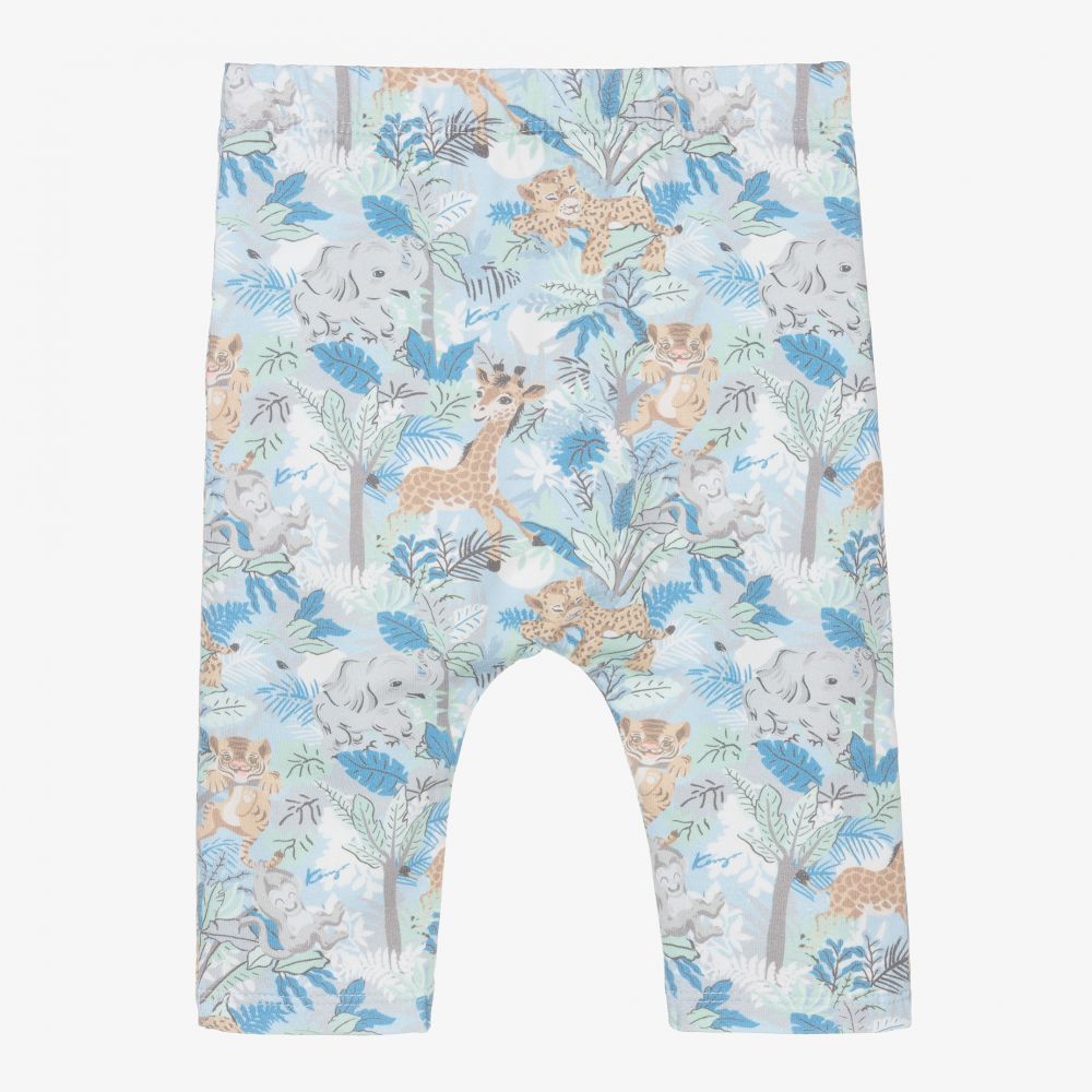 KENZO KIDS Blue Animals Baby Leggings