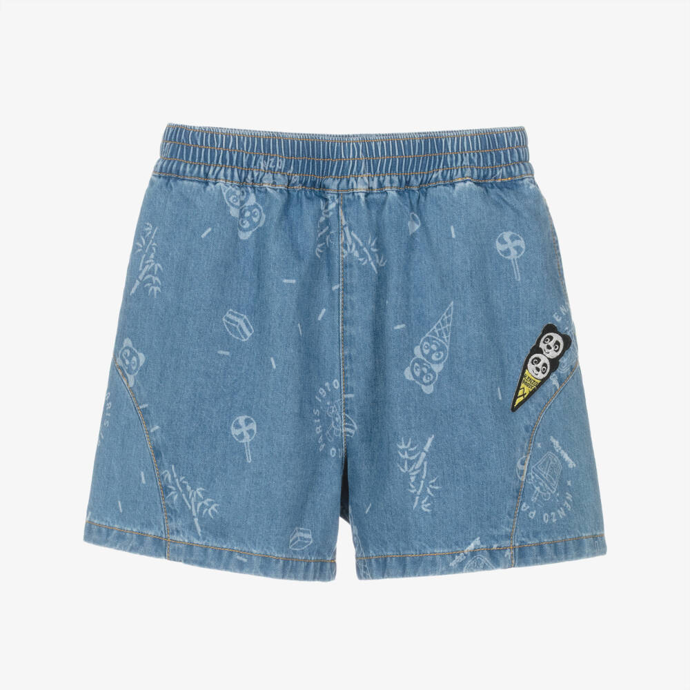 KENZO KIDS-Синие джинсовые шорты для девочек | Childrensalon Outlet