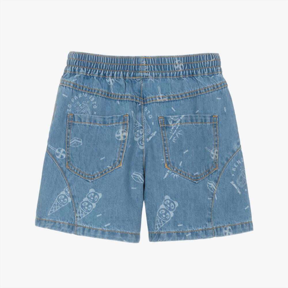 KENZO KIDS-Синие джинсовые шорты для девочек | Childrensalon Outlet