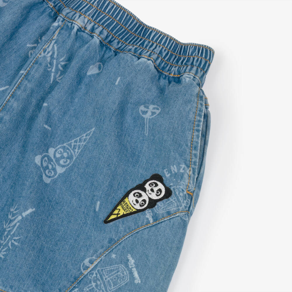 KENZO KIDS-Синие джинсовые шорты для девочек | Childrensalon Outlet
