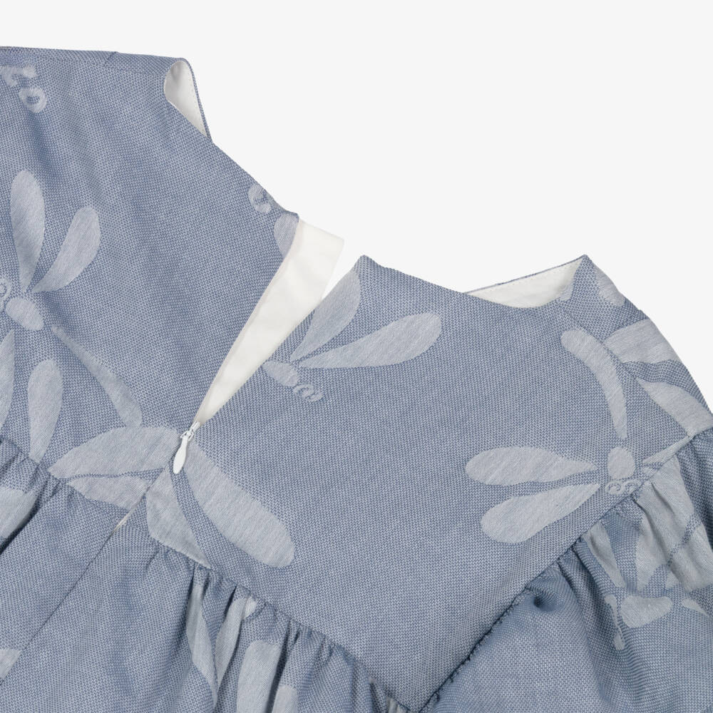 KENZO KIDS-Blue Dragonfly Dress | Childrensalon Outlet