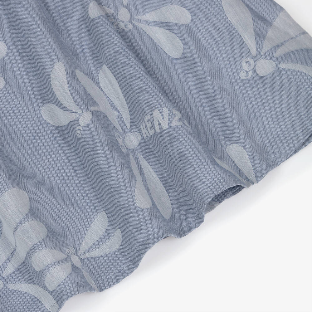 KENZO KIDS-Blue Dragonfly Dress | Childrensalon Outlet
