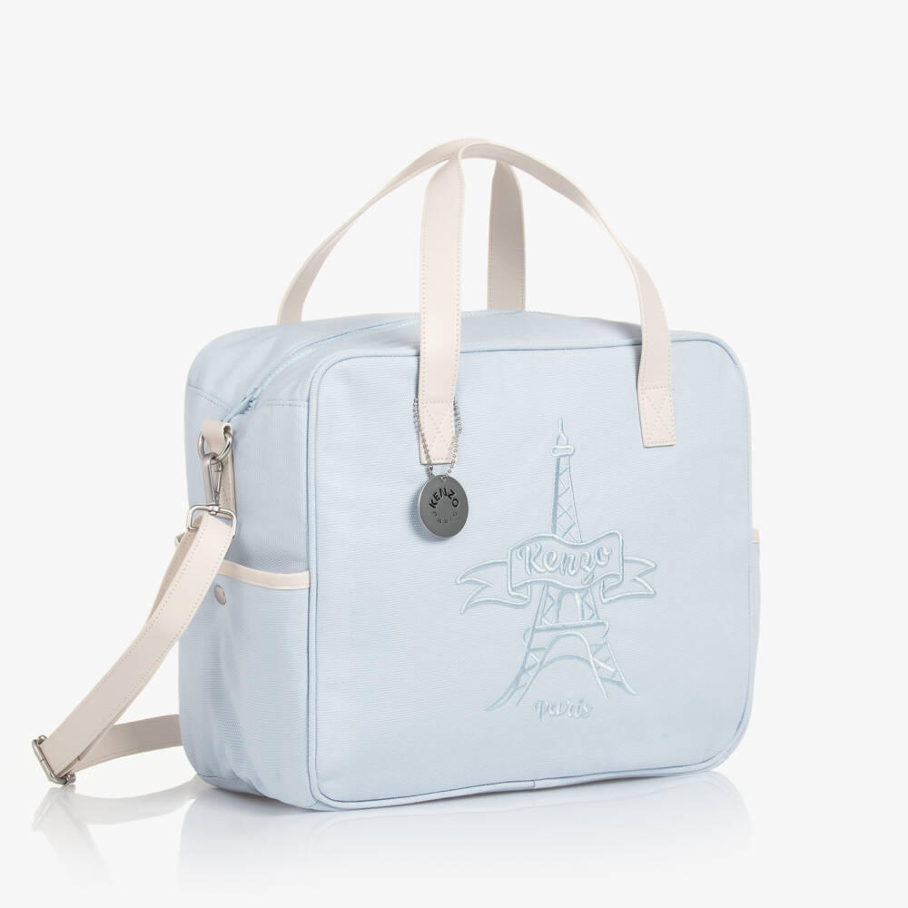 KENZO KIDS-Blue Eiffel Tower Changing Bag (34cm) | Childrensalon Outlet