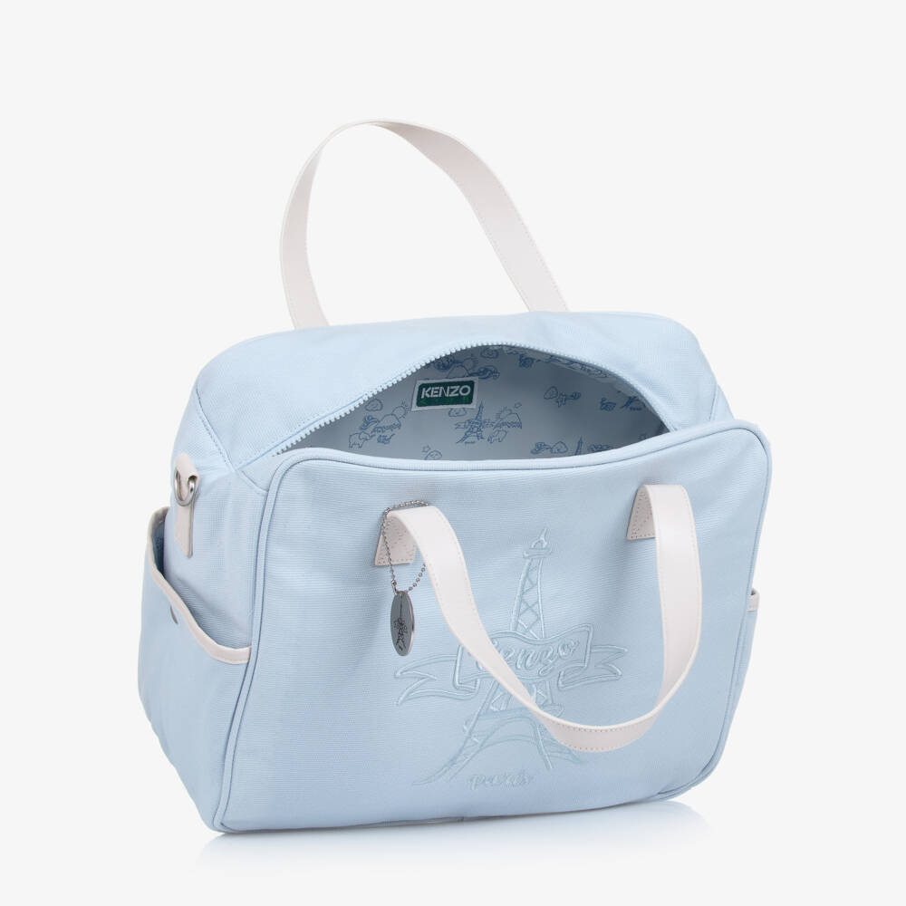 KENZO KIDS-Blue Eiffel Tower Changing Bag (34cm) | Childrensalon Outlet