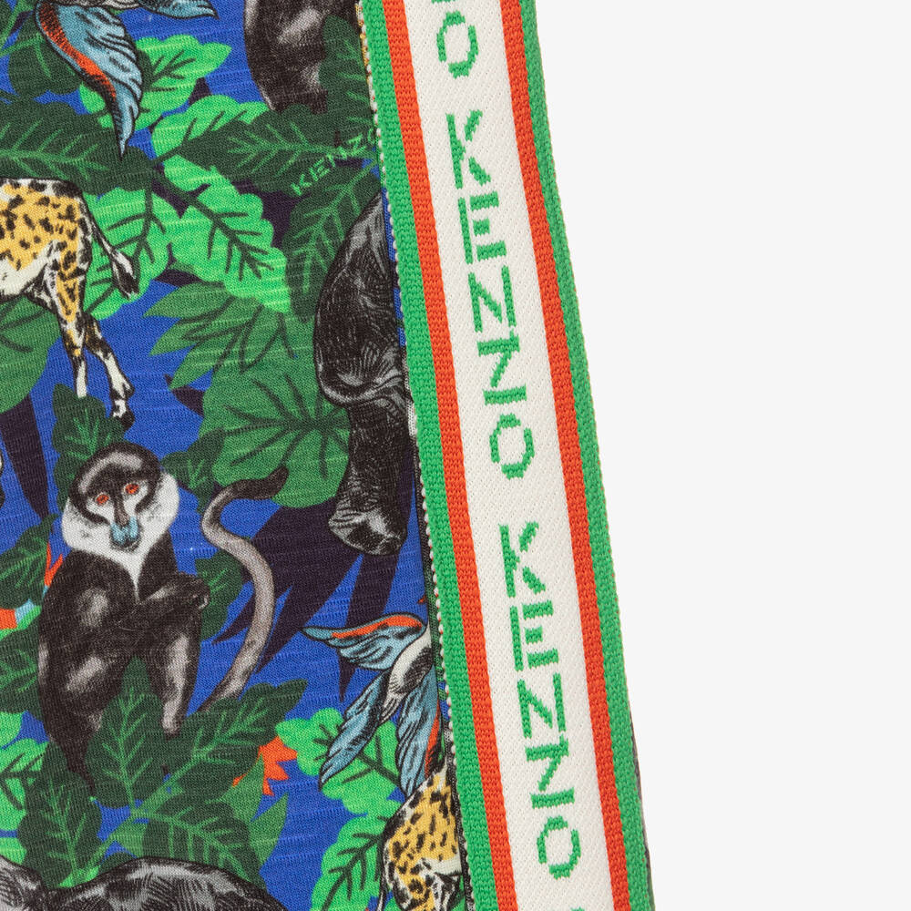 KENZO KIDS-Blue & Green Jungle Joggers | Childrensalon Outlet
