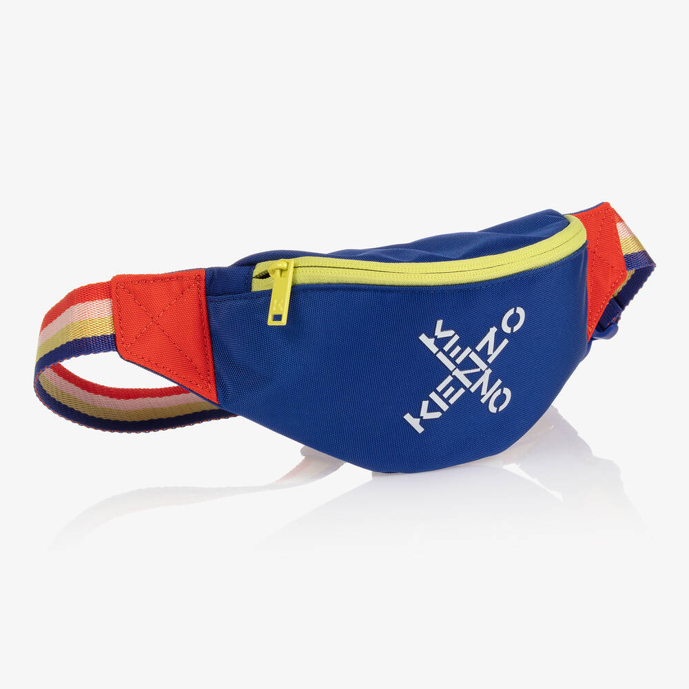 كينزو كيدز-حقيبة حزام كانفاس لون أزرق (29 سم) | Childrensalon Outlet