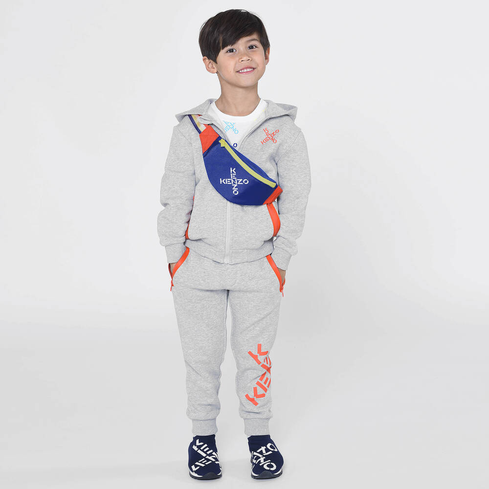 كينزو كيدز-حقيبة حزام كانفاس لون أزرق (29 سم) | Childrensalon Outlet