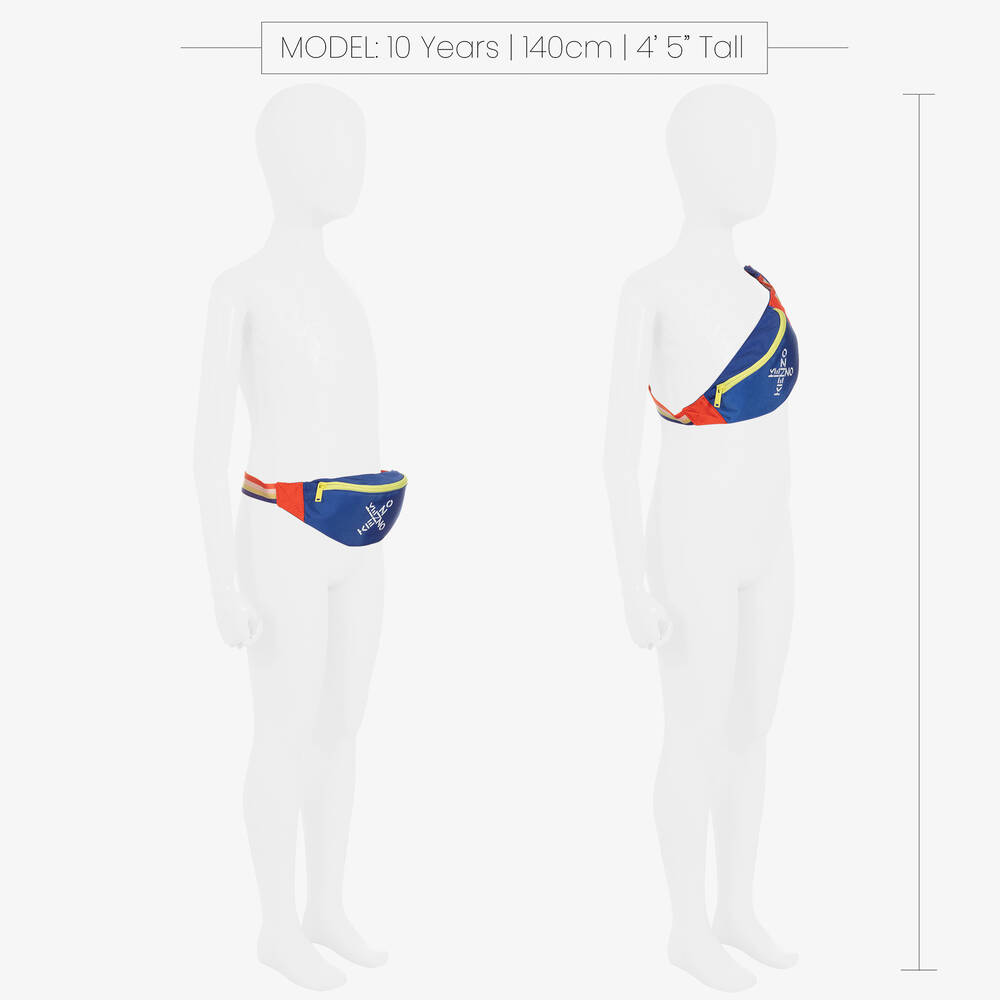 كينزو كيدز-حقيبة حزام كانفاس لون أزرق (29 سم) | Childrensalon Outlet