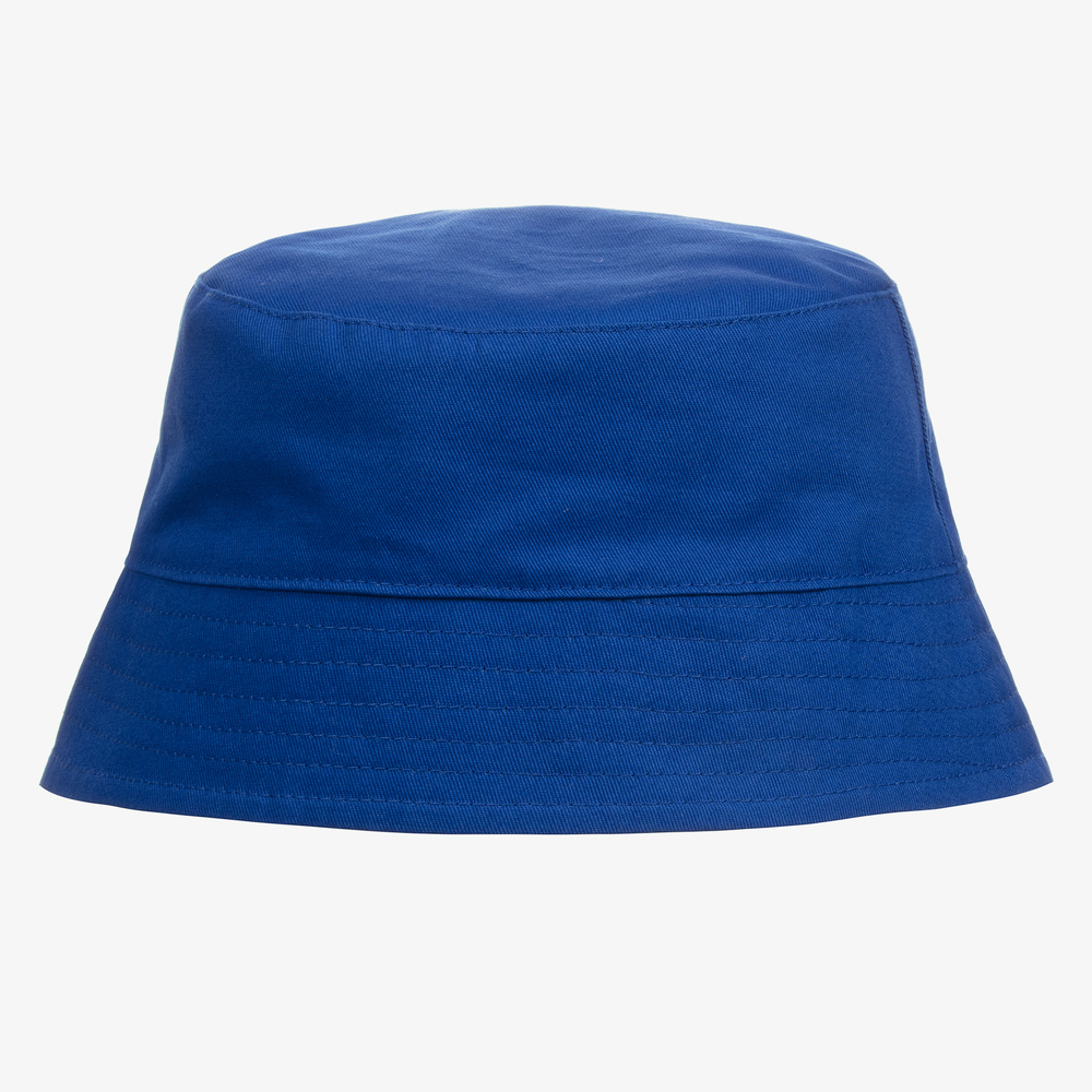 KENZO KIDS-قبعة قطن تويل لون أزرق | Childrensalon Outlet