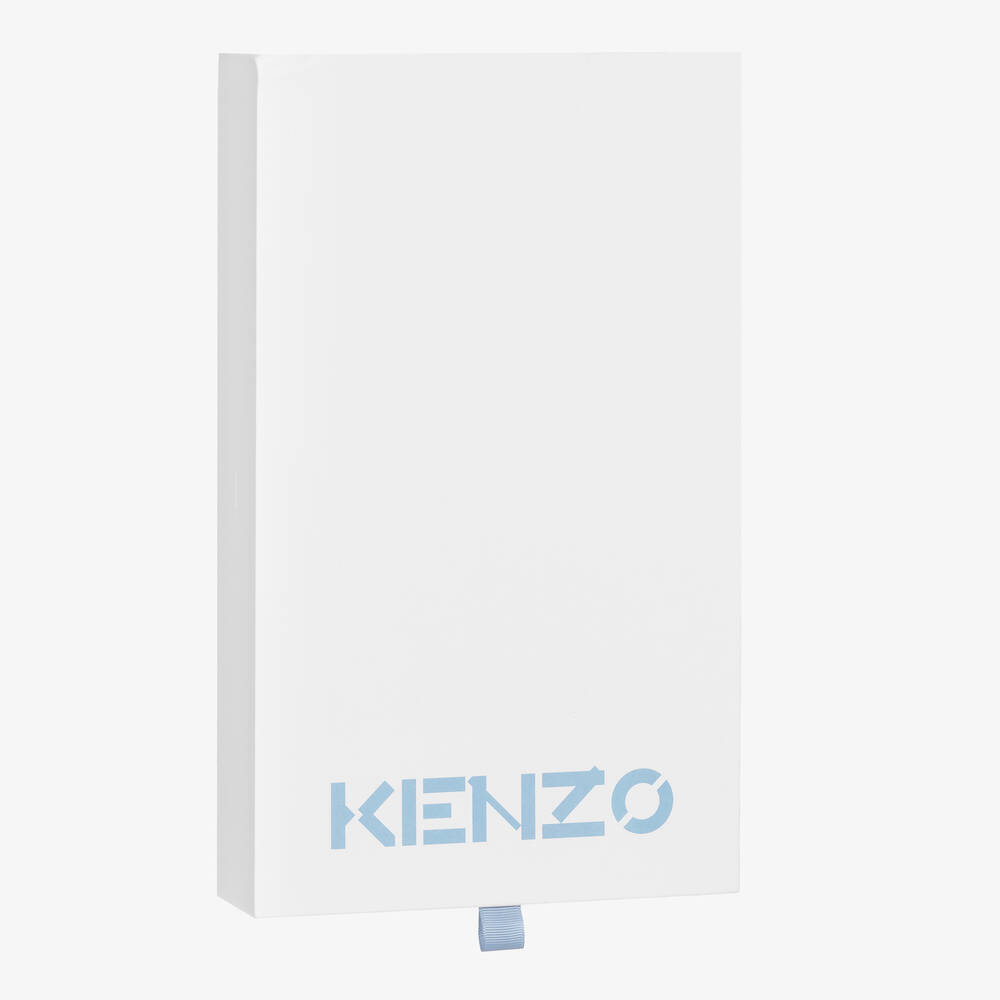 KENZO KIDS-Голубой и кремовый комбинезоны из органического хлопка (2шт.) | Childrensalon Outlet